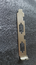 PCI Two-hole VGA DB9 2 Serial Card Cover Full Height 12CM Bracket Nickel - $1.75