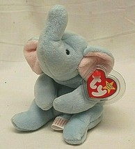 Ty Beanie Baby Peanut Elephant Beanbag Plush Toy Swing &amp; Tush Tags f - £11.67 GBP