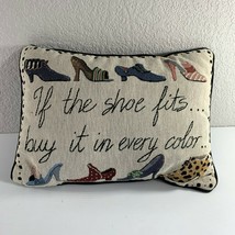 Riverdale Pillow Decorative Throw If the Shoe Fits Buy it in Every Color 16&quot;X12&quot; - £17.50 GBP