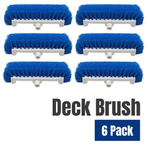 6pk Deck Brush Heavy Duty Hard Nylon Bristles Scrub Clean Floor Replacem... - $377.24 MXN