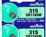 Murata 315 SR716SW Battery 1.55V Silver Oxide Watch Button Cell - Replac... - $3.41