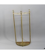 Brass Tone  Umbrella  Cane Walking Stick Stand Holder Colonial Pineapple... - £125.11 GBP