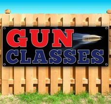 Gun Classes Advertising Vinyl Banner Flag Sign Many Sizes Shooting Range - £17.53 GBP+