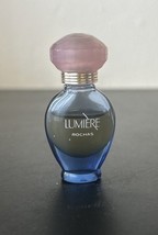 Vintage Lumiere Rochas Perfume Miniature Blue Glass Bottle Splash 2” Tall - $13.61