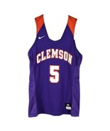Clemson Tigers Womens Basketball Jersey Medium Nike Purple Orange 5 - £26.08 GBP