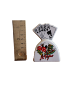 Vintage Las Vegas Cards Souvenir Bell Casino Royal Flush 3.5&quot; Korea KSA ... - $9.50