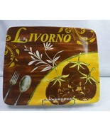 Livorno Italian Themed Serving Tray/Platter 11&quot; x 9&quot;  - £9.24 GBP