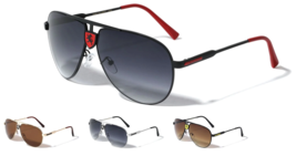 Khan Sport Pilot Aviator Sunglasses Retro Designer Fashion Classic Casual Round - £6.39 GBP