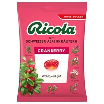 Ricola CRANBERRY lozenges SUGAR FREE -75g-Made in Germany-FREE SHIPPING - $8.90