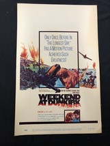 Weekend At Dunkirk Original Window Card Poster 1965 - $40.74