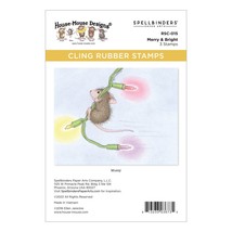 House Mouse Cling Rubber Stamp-Merry &amp; Bright RSC015 - £16.15 GBP