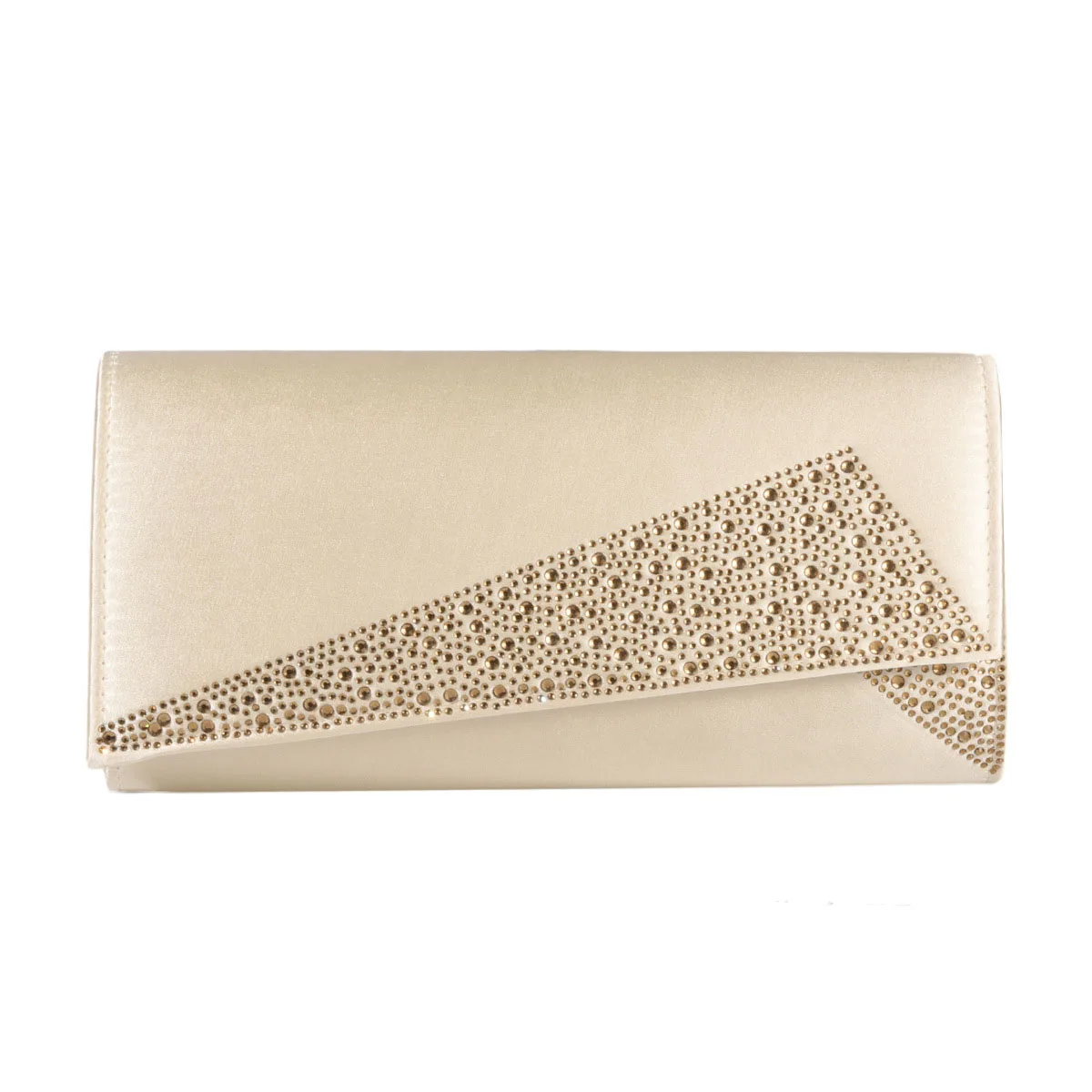 Smooth Silk Envelope Clutch Handbag for Women Rhinestone Wedding Bridal Party Pr - £35.87 GBP