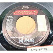 Def Leppard Love Bites / Billy&#39;s Got a Gun 45 Hard Rock Record 1987 Mercury - $10.47