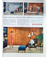 WELDWOOD REAL WOOD PANELING - Household - 1961 Vintage Print Ad - £6.96 GBP