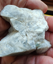 Unknown Mineral Stone Crystal Specimen Gem 130gr unknown beige hint blue - $18.98