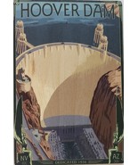 Hoover Dam Souvenir Wooden Birch Postcard. Lantern Press. New - $8.16 CAD