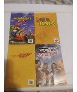 Nintendo N64 Instructions Booklet Lot Mario 007 Wcw Revenge - £22.02 GBP