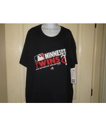 Women&#39;s Majestic Minnesota Twins S/S T-Shirt, Black, XL - $13.36