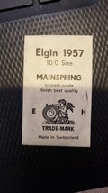 NEW Vintage E H Elgin 1957 Mainspring Pocket watch # 10/0 Size - £9.10 GBP
