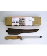 DKC Knives FILLET KNIFE with Sheath Damascus Steel 13 inch NEW - £59.73 GBP