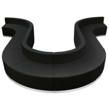 HERCULES Alon Series Black LeatherSoft Reception Configuration, 10 Pieces - £4,949.60 GBP