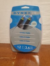 Dynex DX-AV051 12ft S-Video Cable Cord w/ RCA Audio In Original Packaging - €7,66 EUR