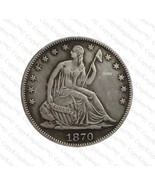 1870 CC Seated Liberty Half Dollar Rare Key Date COPY coin - $14.99