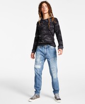 Sun + Stone Mens Abel Relaxed-Fit Lt Wash 90s-Style Jeans Star Blue Ligh... - £27.09 GBP