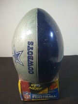 Nerf NOS Vintage Dallas Cowboys NFL Original Turbo Football & Kicking Tee SEALED - £47.78 GBP