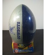 Nerf NOS Vintage Dallas Cowboys NFL Original Turbo Football &amp; Kicking Te... - £47.17 GBP