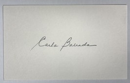 Carla Balenda Signed Autographed Vintage 3x5 Index Card - $15.00