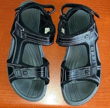 Men&#39;s Canyon Creek Sandals Sz.10 Black Hiking Walking heel, ankle &amp; toe ... - $370.75 MXN
