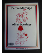 Before Marriage After Marriage (On my back) Wedding Gag Gift Funny Sign ... - £3.91 GBP