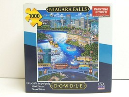 Niagara Falls 1000 Pc Dowdle Folk Art Fun Entertain Mind Play Activity G... - £27.23 GBP