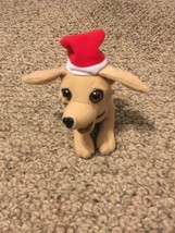 6&quot; Taco Bell Chihuahua Dog Christmas Plush Toy Yo Quiero Santa Hat - NO VOICE - £11.36 GBP