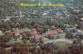 Lexington Virginia Va~Washington &amp; Lee UNIVERSITY-BIRDS Eye View Postcard - £3.25 GBP