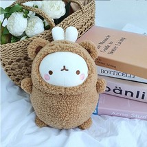 Molang Boucle Stuffed Animal Rabbit Plush Toy 9.8 inch Teddy Bear Costume(Brown) - £38.56 GBP