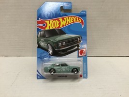 Hot Wheels &#39;71 Datsun 510 Green #162 162/250 2021 HW J-Imports 4/10 - £1.57 GBP