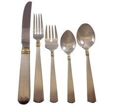 Ashmont Gold by Reed &amp; Barton Sterling Silver Flatware Set for 12 60 pcs Dinner - £5,143.85 GBP