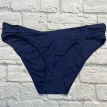 Lucky Brand Swim Bikini Bottoms Hipster Spring Romantic Navy Blue Size S... - $29.65