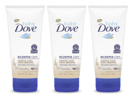 Dove Baby Soothing Cream For Eczema Care Skin Protectant 5.1oz 3 Pack - £15.73 GBP