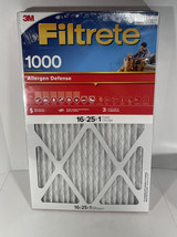3 Pack 3M Filtrete 1000 Allergen Defense 16x25x1 Air Filter NEW - $48.90