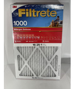 3 Pack 3M Filtrete 1000 Allergen Defense 16x25x1 Air Filter NEW - £38.45 GBP