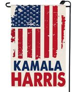 Kamala Harris 2024 Garden Flag 12x18 Inch Blue Double Sided Yard Decor - $119.43 MXN