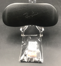 Ray-Ban Black Faux Leather Hard Clamshell Sunglass Eyeglass Case w/ Cloth - $9.49