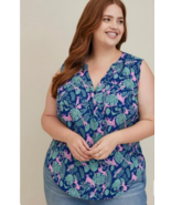 Torrid Disney Jungle Book Tank Top Harper Chiffon Blouse 2 / 2X Mowgli B... - $49.83