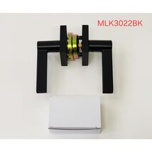 Miseno MLK3022BK Lorton Flat Bar Privacy Door Lever Set - Matte Black - $20.90