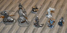 Lot of 7 Small Fantasy Pewter Figurines, 2 LucasFilm, 2 Ral Partha - $19.99