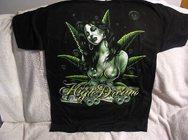 Marijuana Leaf Sexy Woman Money High Dream T-SHIRT Shirt - £8.94 GBP