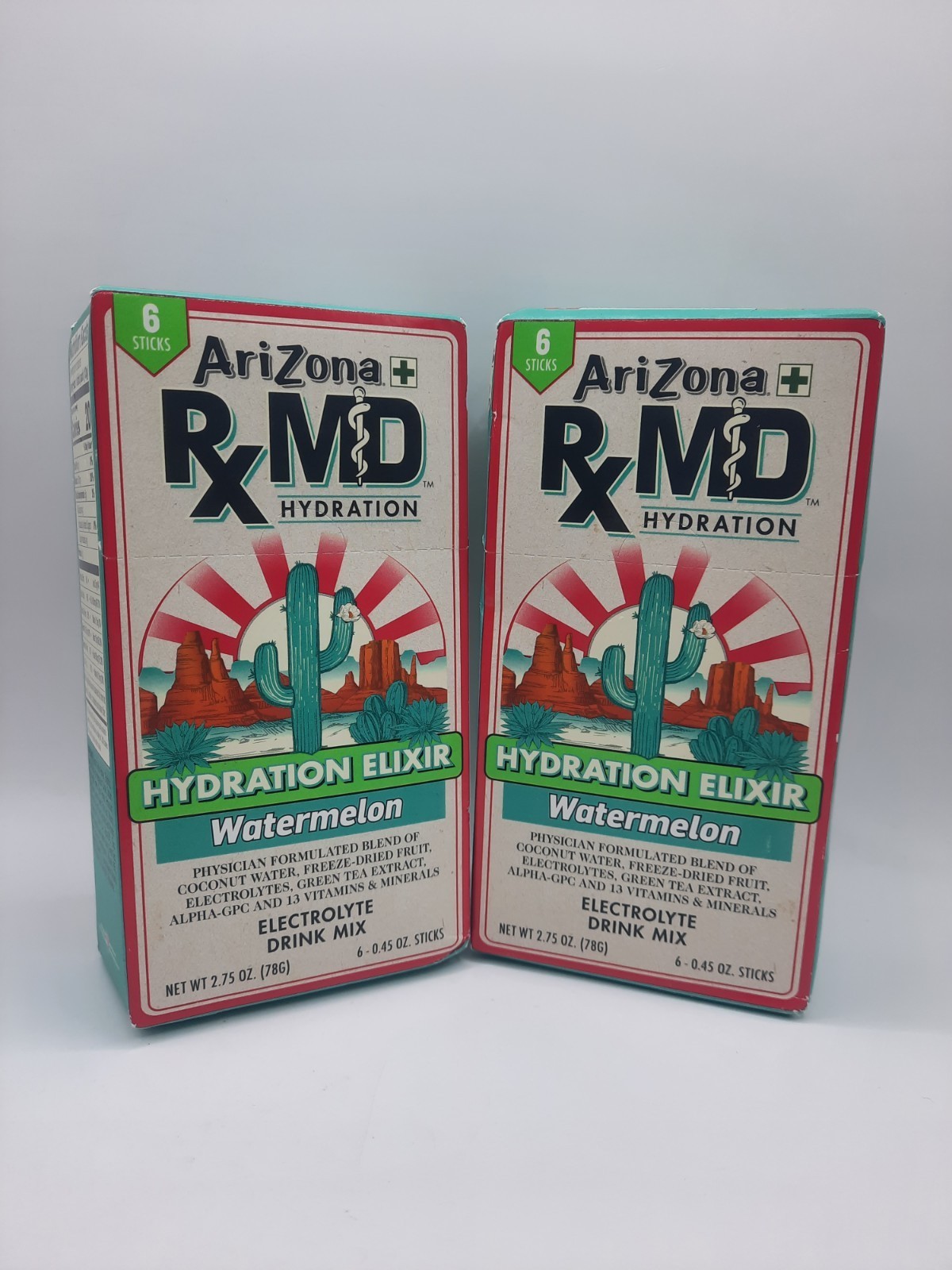 AriZonaRx MD Hydration Watermelon Drink Mix  0.45oz 12 Sticks Total Exp 05/2027 Item image 2